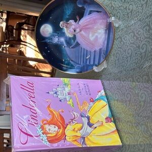 Cinderella Collector's Plate and Book Set